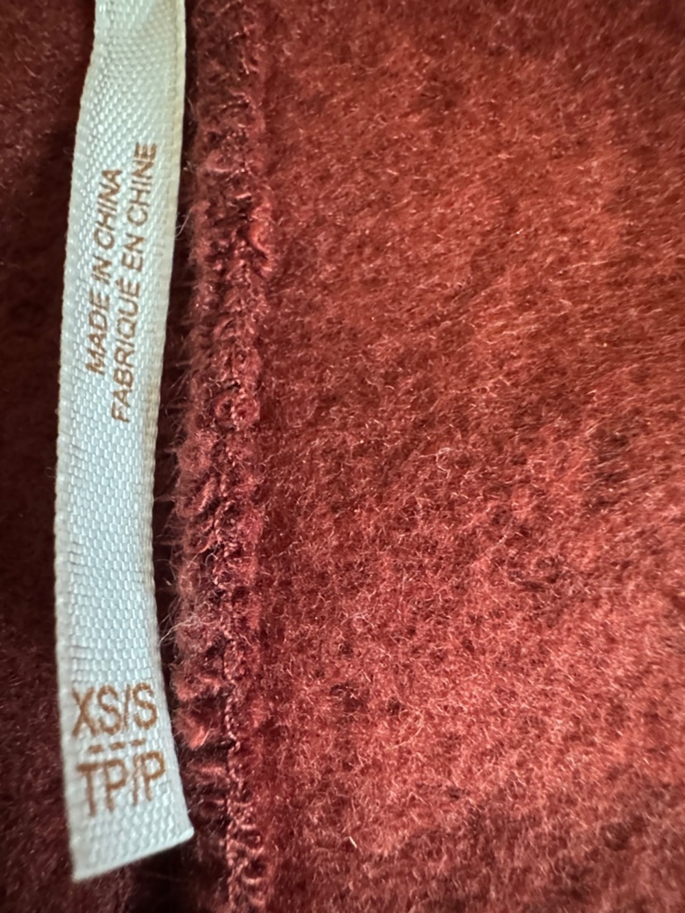 Free People rust-red hooded open cardigan - Picture 4 of 5